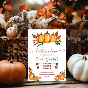 Fall in der Liebe, Orange Pumpkin, Blumenkohl, Bra Einladung