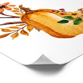 Fall in der Liebe, Orange Pumpkin, Blumenkohl, Bra Poster (Ecke)