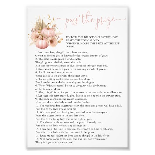 Fall in der Liebe Pass auf das Brautparty  Game Fotodruck (Vorne)