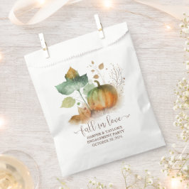 Fall in der Liebe Rustikaler Eleganter Kürbis Geschenktütchen
