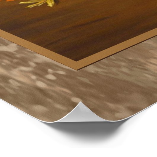 Fall "in der Saison" Fine Art Still Life Poster (Ecke)