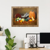 Fall "in der Saison" Fine Art Still Life Poster (Heimbüro)