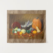 Fall "In der Saison" Fine Art Still Life Tapestati Wandteppich (Vorderseite (Horizontal))