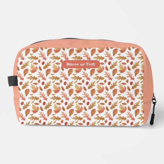 Fall in die Natur Herbst Blätter Erde süße Pastel Waschbeutel (Vorderseite)