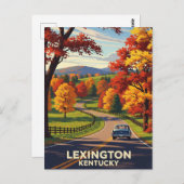 Fall in Lexington Kentucky Postcard Postkarte (Vorne/Hinten)