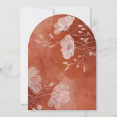 Fall in Liebe Arted Brautparty Einladung (Rückseite)