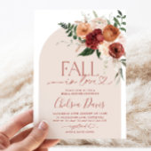 Fall in Liebe Blumenbogen Brautparty Einladung