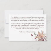 Fall in Liebe Brautparty boho Kürbis danke (Rückseite)