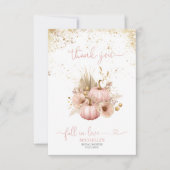 Fall in Liebe Brautparty Danke Pumpkin (Vorderseite)