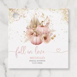 Fall in Liebe Brautparty Danke Pumpkin Geschenkanhänger