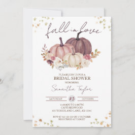 Fall in Liebe Brautparty, Dusty Pink Pumpkin Einladung