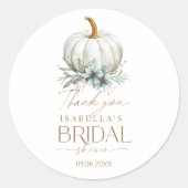 Fall in Liebe Brautparty Runder Aufkleber (Vorderseite)