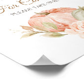 Fall in Liebe Brautparty Vielen Dank für Ihr Komme Poster (Ecke)