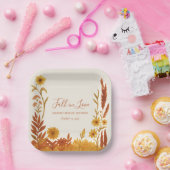 "Fall in Liebe" Brautparty Wasserfarben Pappteller (Party)