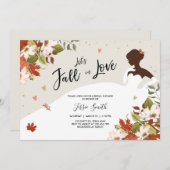 Fall in Liebe-Brautpartyeinladung rustikales Kleid Einladung (Vorne/Hinten)