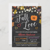 Fall in Liebe Bridal Paare Dusche Party laden Einladung (Vorderseite)
