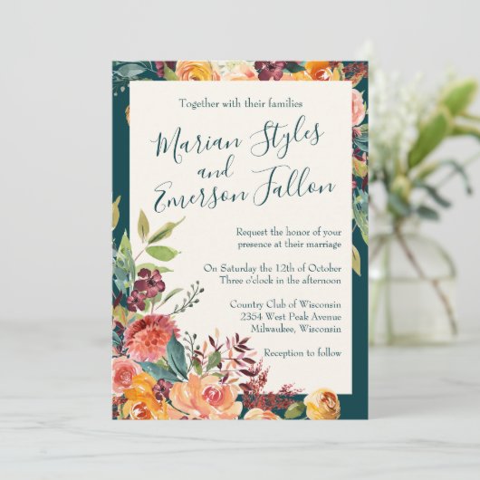 Fall in Liebe Einladung (Stehend Vorderseite)