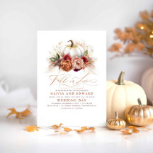 Fall in Liebe Elegante Hochzeitsrost Blume Pumpkin