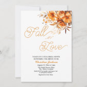 Fall in Liebe Elegantes Brautparty für QR-Code Einladung (Vorderseite)