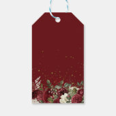 Fall in Liebe Fall Floral Pumpkin Vielen Dank Geschenkanhänger (Rückseite)