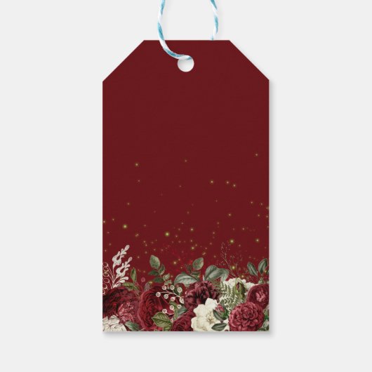 Fall in Liebe Fall Floral Pumpkin Vielen Dank Geschenkanhänger (Rückseite)