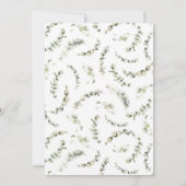 Fall in Liebe Grünpflanzen Pumpkin Fall Brautparty Einladung (Rückseite)