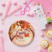 FALL IN LIEBE Herbst Brautparty jedes Ereignis Pappteller (Party)