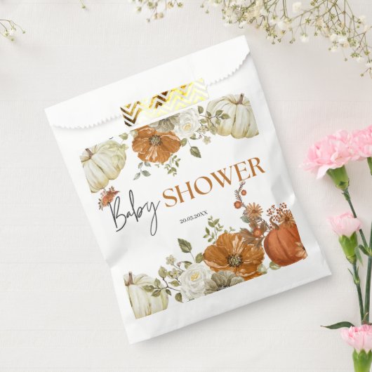 Fall in Liebe Kürbis Blumendusche Einladung Geschenktütchen (Versiegelt)