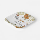 Fall in Liebe Kürbis Blumendusche Einladung Pappteller (Gewinkelt)