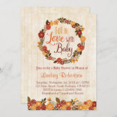 Fall in Liebe mit Baby-Duschen-Einladung Einladung (Vorne/Hinten)