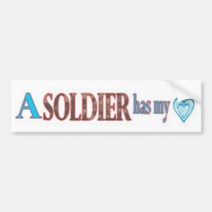 Fall in Liebe mit einem Soldaten Autoaufkleber