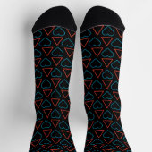 "Fall in Liebe mit Wandel" Crew Socken - Schwarz (Oben)