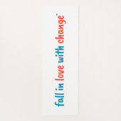 "Fall in Liebe mit Wandel" Doppelseitiger Yogamatt Yogamatte (Rückseite)