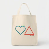 "Fall in Liebe mit Wandel" Leinwand Tag Tragetasche (Vorne)