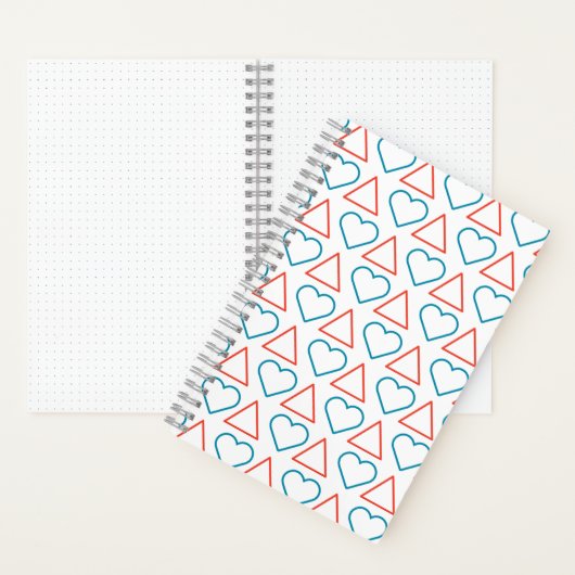 "Fall in Liebe mit Wandel" SpiralNotebook Notizblock (Innen)