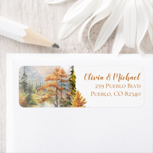 Fall in Liebe Mountain Wedding Rücksendeadresse Et (Insitu)