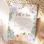 Fall in Liebe Pastel Pumpkins Brautparty lädt ein Save The Date