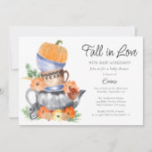 Fall in Liebe Pumpkin Baby Dusche Einladung (Vorderseite)