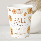 Fall in Liebe Pumpkin Baby Duschpapier Pappbecher