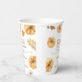 Fall in Liebe Pumpkin Baby Duschpapier Pappbecher (Rechts)