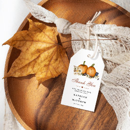 Fall in Liebe Pumpkin Botanische Hochzeit Vielen D Geschenkanhänger