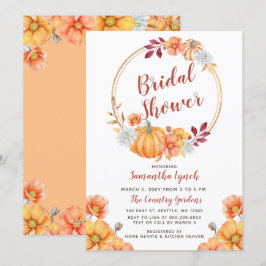 Fall in Liebe Pumpkin Bridal Dusche Einladung