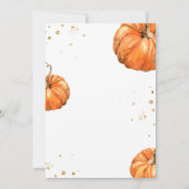 Fall in Liebe Pumpkin Bridal Dusche Einladung (Rückseite)