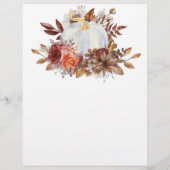 Fall in Liebe Pumpkin Fall in Liebe Florals Hochze Flyer (Hinten)