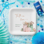 Fall in Liebe Pumpkin Floral Jars Brautparty Pappteller (Party)