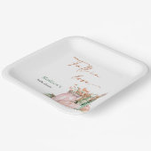 Fall in Liebe Pumpkin Floral Jars Brautparty Pappteller (Gewinkelt)