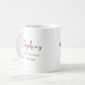Fall in Liebe Pumpkin Herz Brautparty Kaffeetasse (Vorderseite Links)