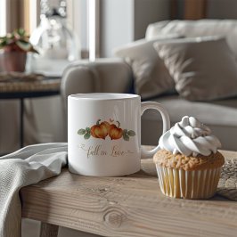 Fall in Liebe Pumpkin Herz Brautparty Kaffeetasse