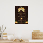 Fall in Liebe Pumpkins Begrüßungszeichen Poster (Küche)