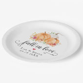 Fall in Liebe Pumpkins Hochzeit Teller (Schrägansicht)